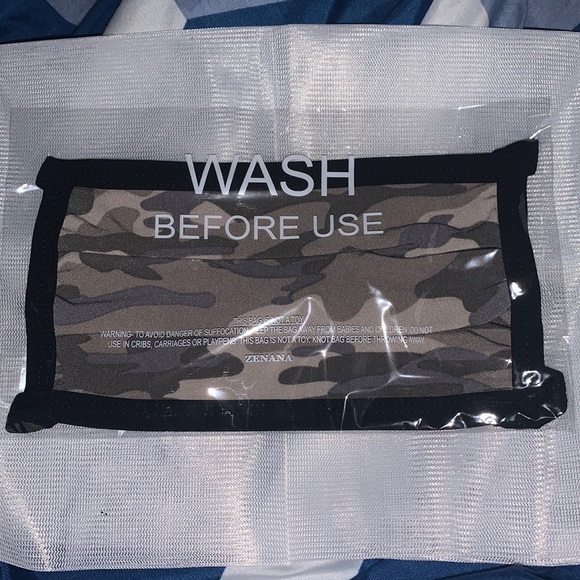 Green camouflage face mask - Picture 4 of 4